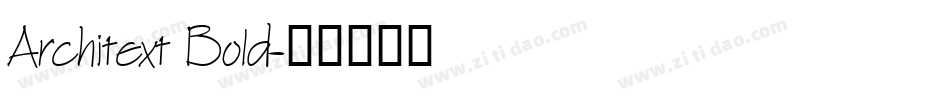 Architext Bold字体转换